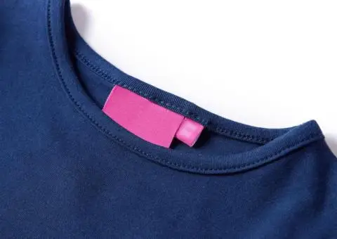 Tricou pentru copii cu mâneci lungi, bleumarin, 140 - 3/5