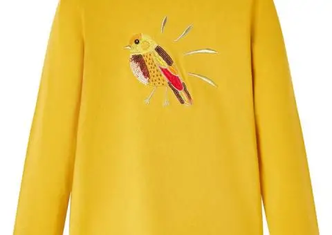 Tricou pentru copii cu mâneci lungi, ocru închis, 104 - 1/5