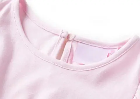 Rochie copii volane, roz deschis, 92 - 3/5