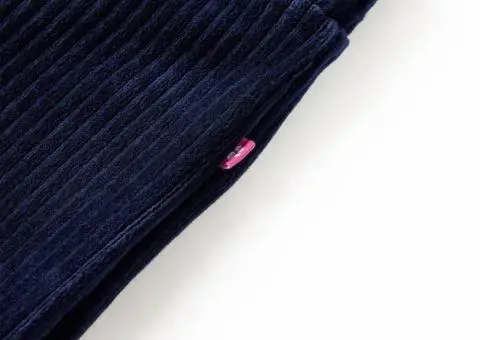 Pantaloni de copii din velur, bleumarin, 92 - 4/5