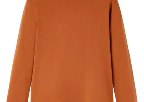 Tricou pentru copii cu mâneci lungi, coniac, 140 - 2/5