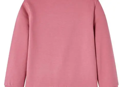 Bluzon pentru copii, petic din catifea, zmeuriu, 128 - 2/5