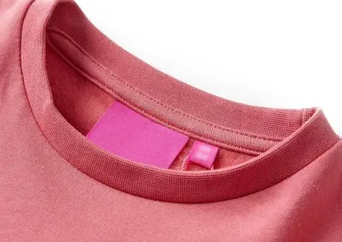 Bluzon pentru copii, color block roz și henna, 128 - 3/5