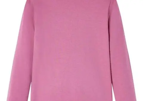 Tricou de copii cu mâneci lungi, zmeuriu, 104 - 2/5