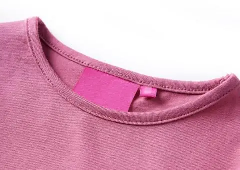 Tricou de copii cu mâneci lungi, zmeuriu, 104 - 3/5