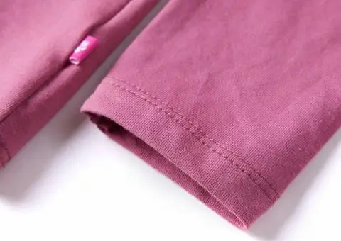 Tricou de copii cu mâneci lungi, zmeuriu, 104 - 5/5