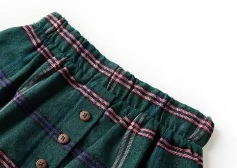 Fustă pentru copii, verde închis, 92 - 3/5