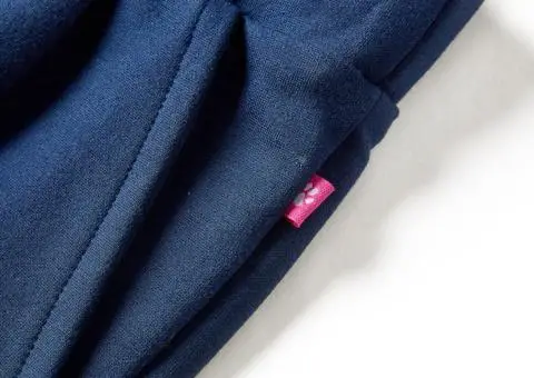 Pantaloni pentru copii cu picioare largi, bleumarin, 128 - 4/5