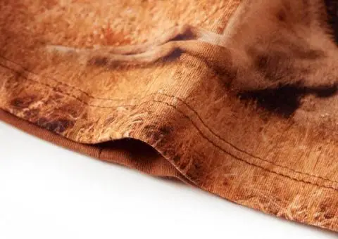 Rochie pentru copii cu mâneci lungi, coniac, 104 - 5/5