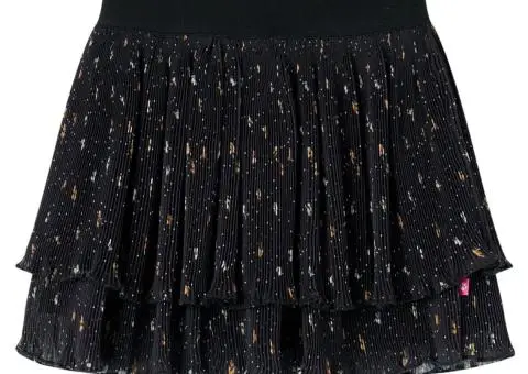 Fustă pentru copii cu volane, negru, 104 - 1/5