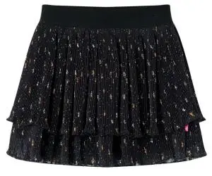 Fustă pentru copii cu volane, negru, 104