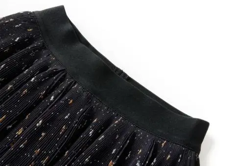 Fustă pentru copii cu volane, negru, 104 - 3/5