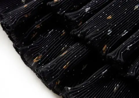 Fustă pentru copii cu volane, negru, 104 - 5/5