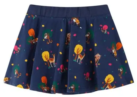 Fustă pentru copii, bleumarin, 92 - 2/5