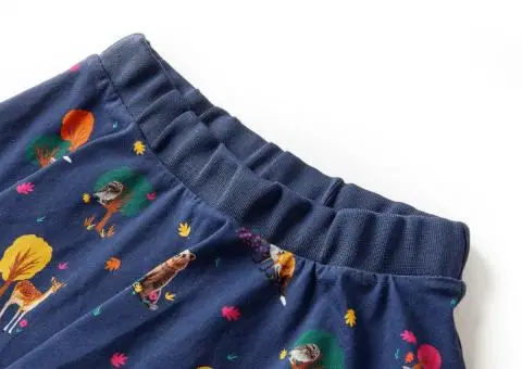 Fustă pentru copii, bleumarin, 92 - 3/5