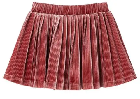 Fustă plisată pentru copii, roz mediu, 92 - 2/5