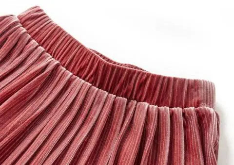 Fustă plisată pentru copii, roz mediu, 92 - 3/5