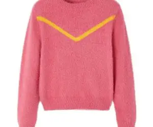 Pulover pentru copii tricotat, roz antichizat, 116