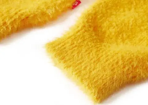 Pulover pentru copii tricotat, ocru închis, 140 - 5/5