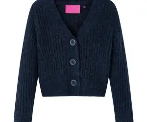 Cardigan pentru copii tricotat, bleumarin, 116