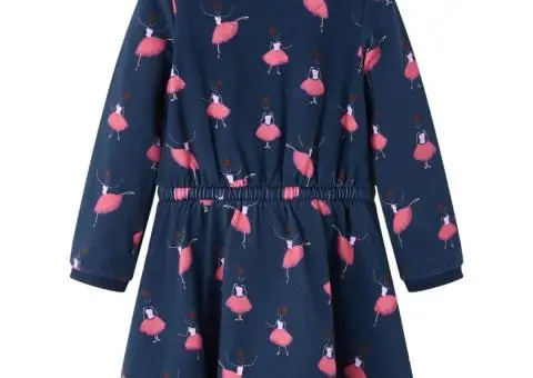 Rochie pentru copii, bleumarin, 116 - 2/5