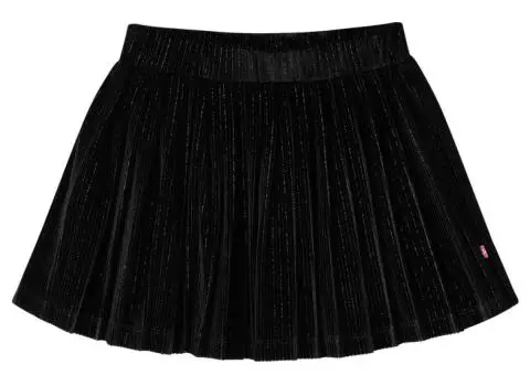 Fusta plisată pentru copii cu lurex, negru, 92 - 1/5
