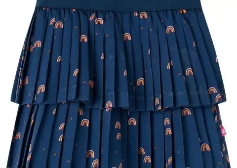 Fustă pentru copii, bleumarin, 104 - 1/5
