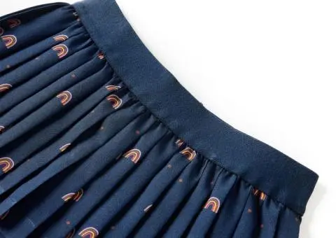 Fustă pentru copii, bleumarin, 104 - 3/5