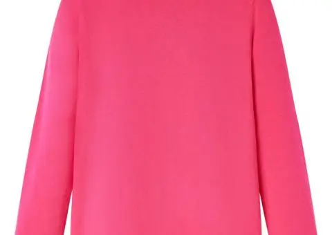 Tricou pentru copii cu mâneci lungi, roz aprins, 116 - 2/5