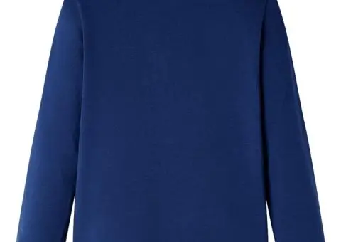 Tricou pentru copii cu mâneci lungi, bleumarin, 116 - 2/5