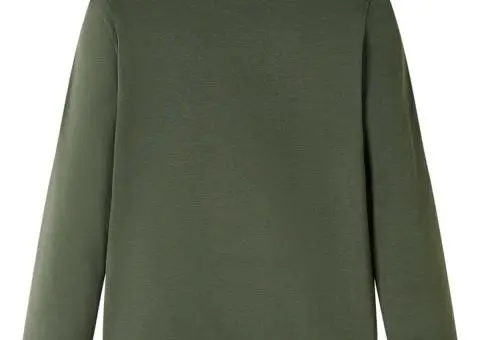 Tricou pentru copii cu mâneci lungi, kaki, 104 - 2/5