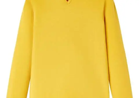 Tricou pentru copii cu mâneci lungi, ocru, 140 - 2/5