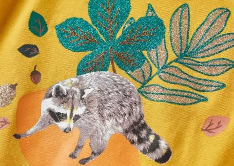 Tricou pentru copii cu mâneci lungi, ocru, 140 - 4/5