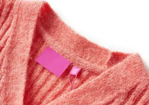 Cardigan tricotat pentru copii, roz mediu, 140 - 3/5