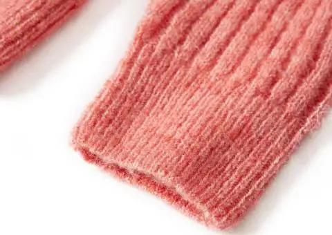 Cardigan tricotat pentru copii, roz mediu, 140 - 5/5