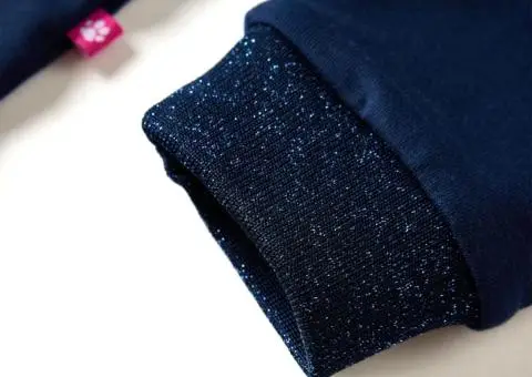 Rochie cu mâneci lungi pentru copii, bleumarin, 92 - 4/5