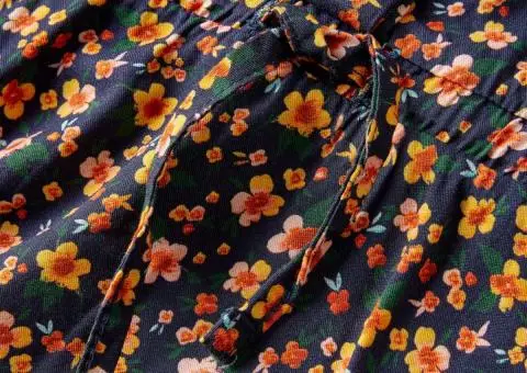 Rochie pentru copii cu mâneci lungi, bleumarin, 128 - 5/5