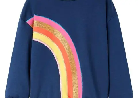 Hanorac pentru copii, bleumarin, 140 - 1/5