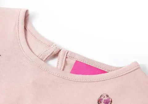 Tricou cu mâneci lungi, pentru copii, roz, 140 - 3/5