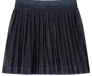 Fustă cu sclipici pentru copii, bleumarin, 140