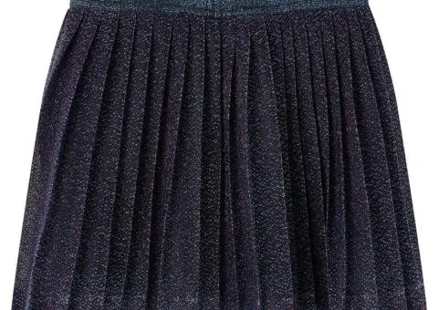 Fustă cu sclipici pentru copii, bleumarin, 140 - 2/5