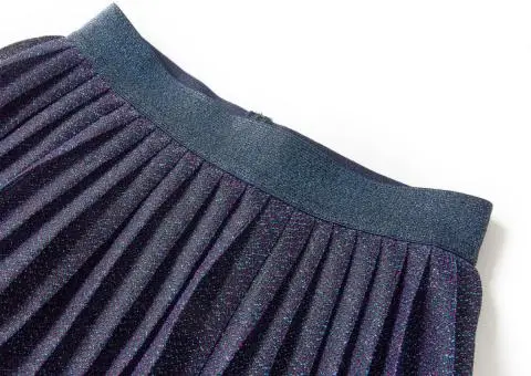 Fustă cu sclipici pentru copii, bleumarin, 140 - 3/5