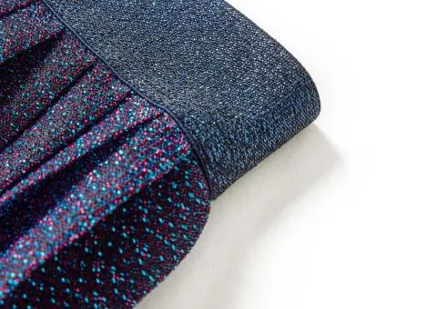 Fustă cu sclipici pentru copii, bleumarin, 140 - 5/5