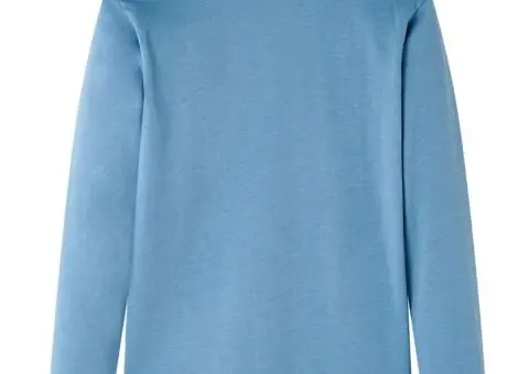 Tricou de copii cu mâneci lungi albastru mediu 128 - 2/5