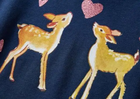 Tricou de copii cu mâneci lungi, bleumarin, 92 - 4/5