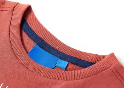 Tricou cu mâneci lungi pentru copii, henna, 104 - 3/5