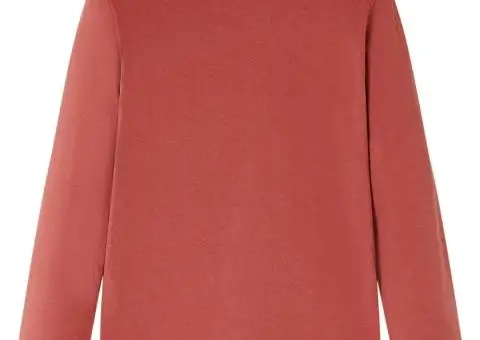 Tricou cu mâneci lungi pentru copii, henna, 128 - 2/5