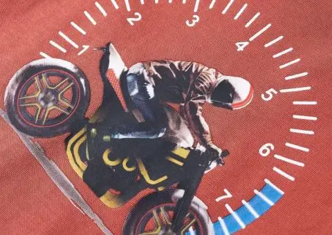 Tricou cu mâneci lungi pentru copii, henna, 128 - 4/5