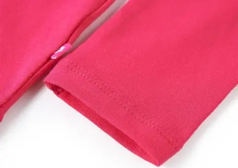 Tricou pentru copii cu mâneci lungi, roz aprins, 128 - 5/5