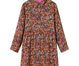 Rochie pentru copii cu mâneci lungi, multicolor, 92